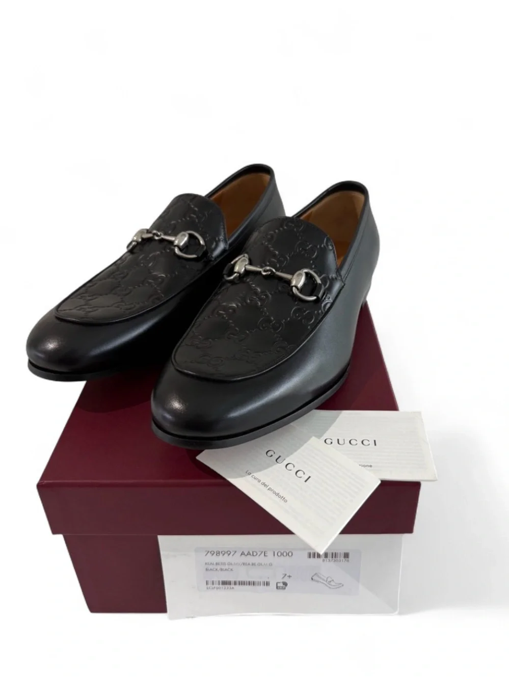 Gucci black leather